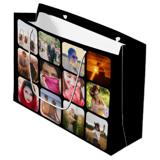 Upload your photo large gift bag