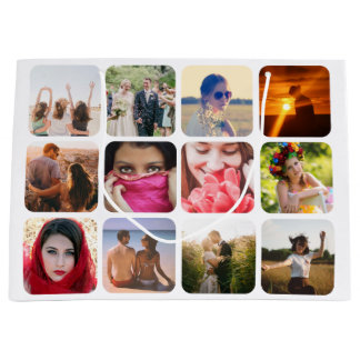 Upload your photo large gift bag