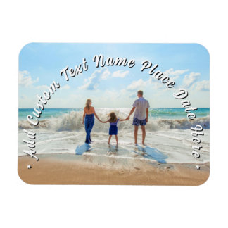 Upload Your Photo Magnet Gift Add Text Name Info