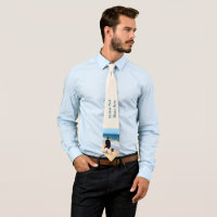 Upload Your Photo Neck Tie Gift Add Text and Colou