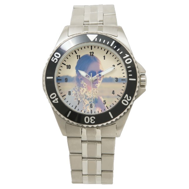 Upload your photo number around watch (Front)