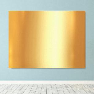 Upload Your Photo on Elegant Gold Background Luxe Canvas Print