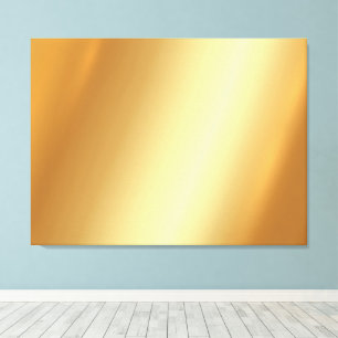 Upload Your Photo on Gold Background Extra Large Canvas Print