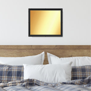 Upload Your Photo or Logo on Blank Gold Background Canvas Print