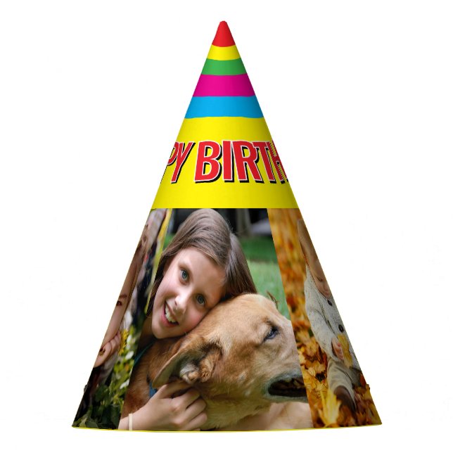 upload your photo party hat (Front)