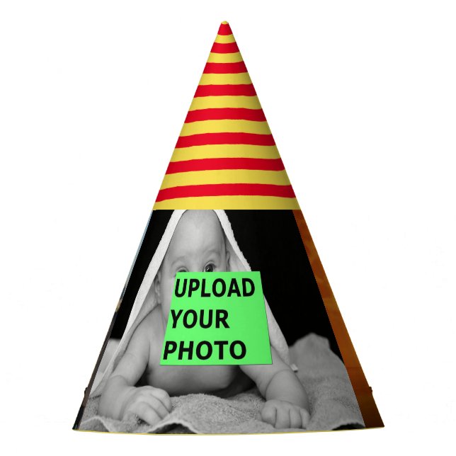 Upload your photo party hat (Front)