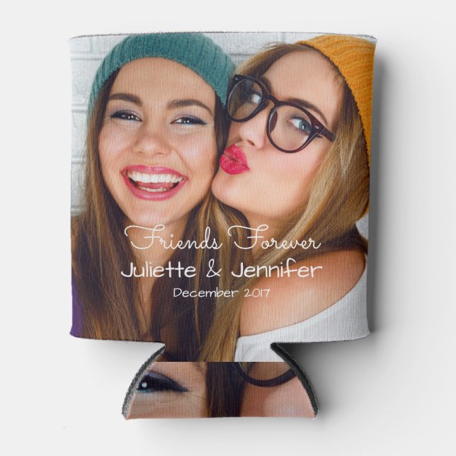 Upload your photo | personalise with names, dates can cooler (Front)