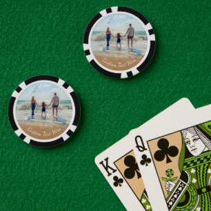 Upload Your Photo Poker Chips Gift Custom Text