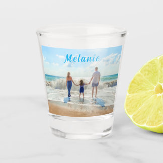 Upload Your Photo Shot Glass Gift Add Custom Name