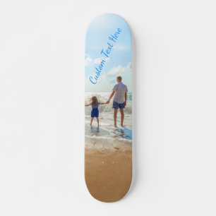Upload Your Photo Skateboard Gift Add Text Name