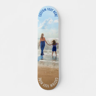 Upload Your Photo Skateboard Gift Add Text Name