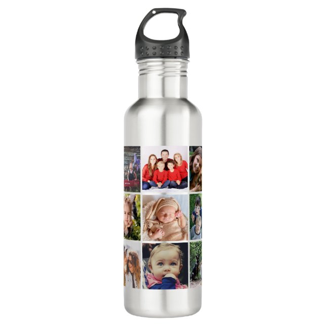 Upload your photo stainless steel water bottle (Front)
