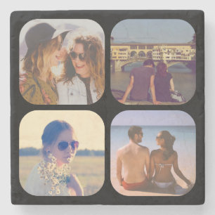 Upload your photo stone coaster
