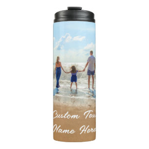 Upload Your Photo Thermal Tumbler Gift Add Text