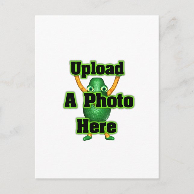 Upload your photo to template postcards (Front)