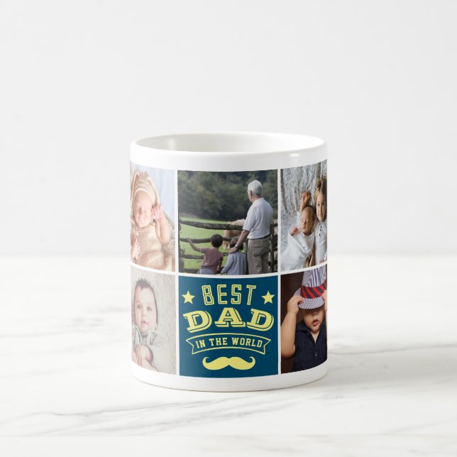 Upload your photo World best dad Coffee Mug (Center)