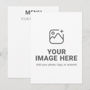 Upload Your Picture and Wording Menu
