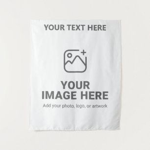 Upload Your Picture and Wording Tapestry