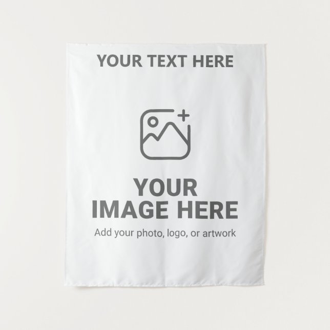 Upload Your Picture and Wording Tapestry (Front)