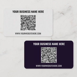 Upload Your QR Code Business Cards Add Text Info