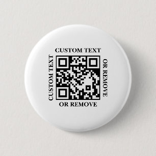 Upload Your QR Code Simple Website or Scan to Pay 6 Cm Round Badge