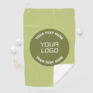 Uploaded Logo or Design & Editable Text Any Colour Golf Towel