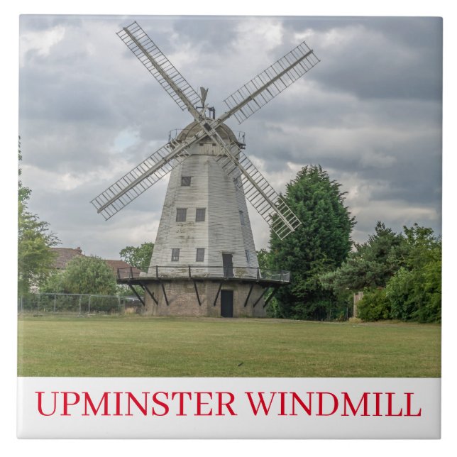 Upminster Windmill ceramic tile (Front)