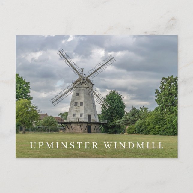 Upminster Windmill view postcard (Front)