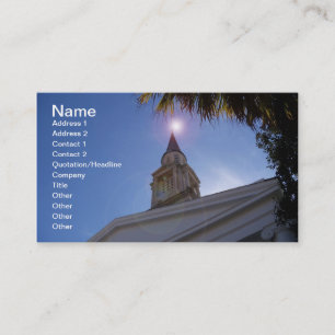 Upon this rock church steeple Business Card