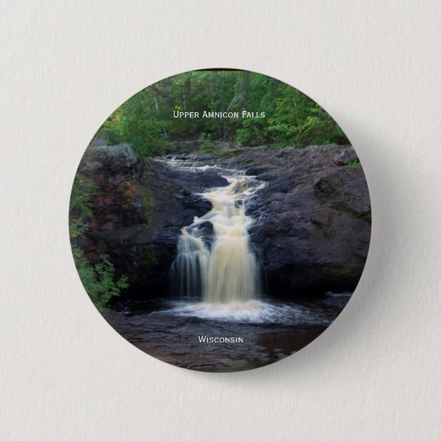 Upper Amnicon Falls button (Front)