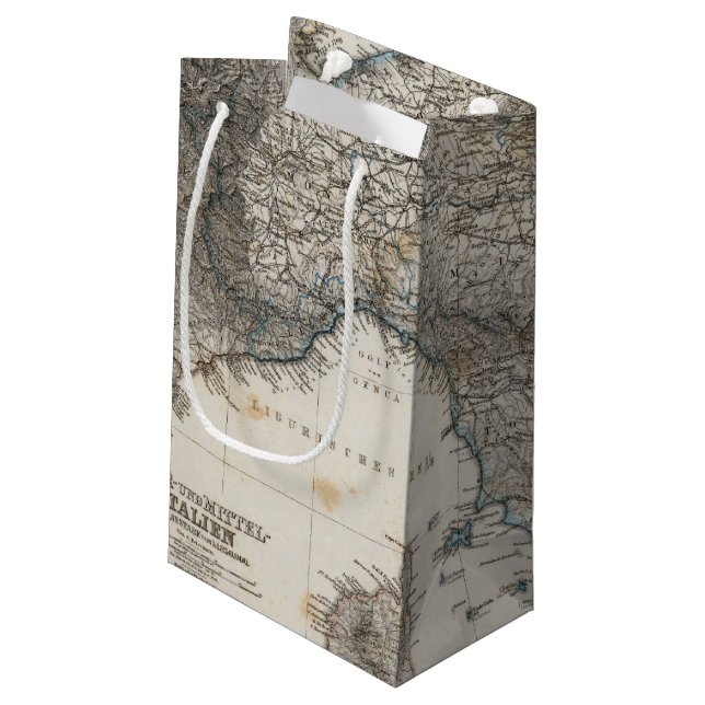 Upper and Central Italy Small Gift Bag (Back Angled)