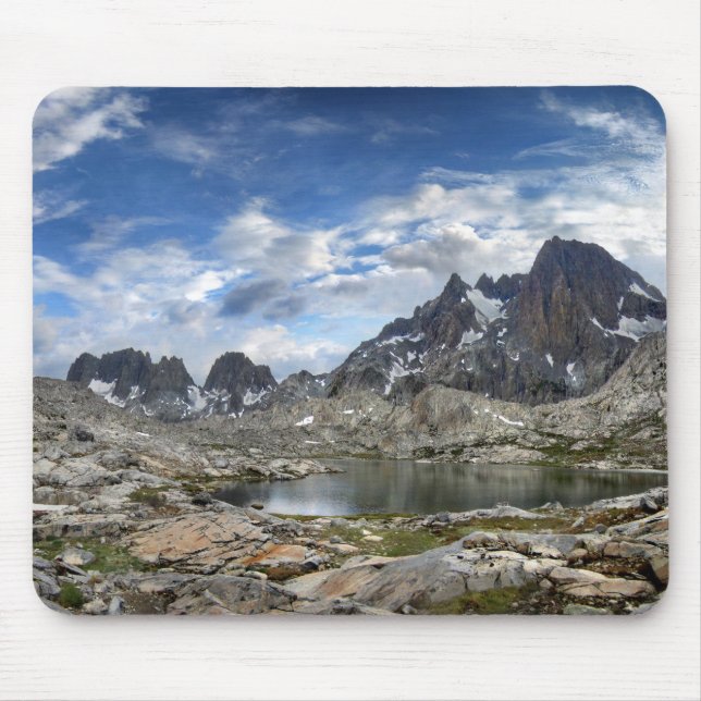 Upper and Middle Nydiver Lakes Panorama - Sierra Mouse Mat (Front)