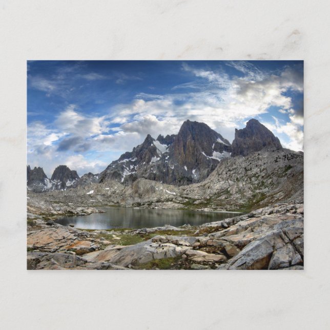 Upper and Middle Nydiver Lakes Panorama - Sierra Postcard (Front)