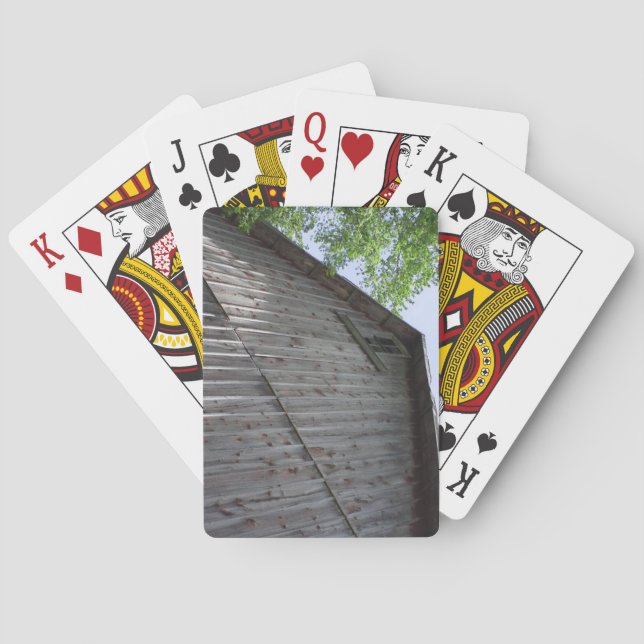 Upper Barn Window playing cards (Back)