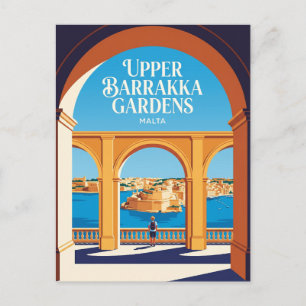 Upper Barrakka Gardens Malta Postcard