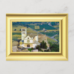 Upper basilica, Assisi, Italy St Francis Postcard