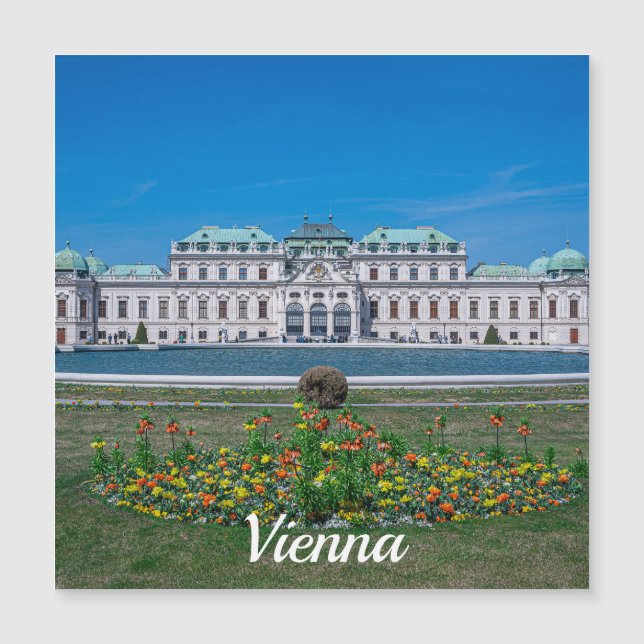 Upper Belvedere palace in Vienna, Austria Magnet (Front)
