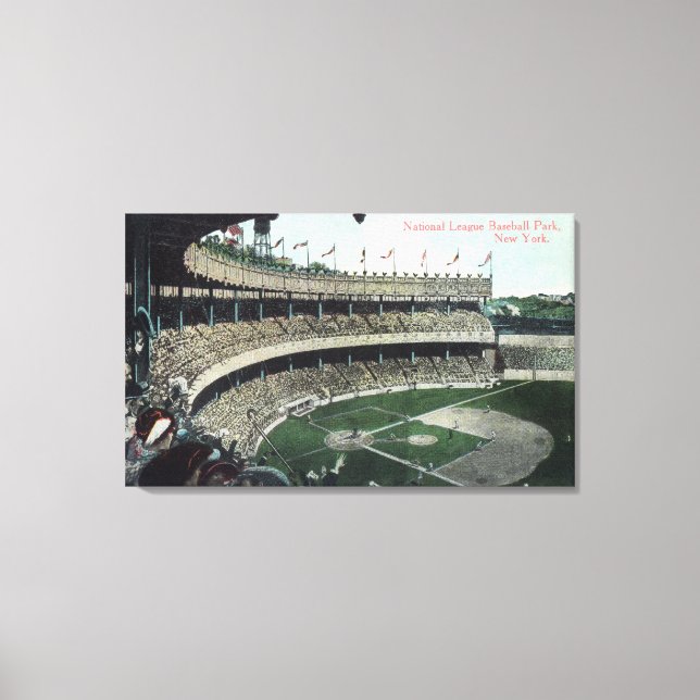 Upper Bleacher View of Nat'l League Baseball Par Canvas Print (Front)