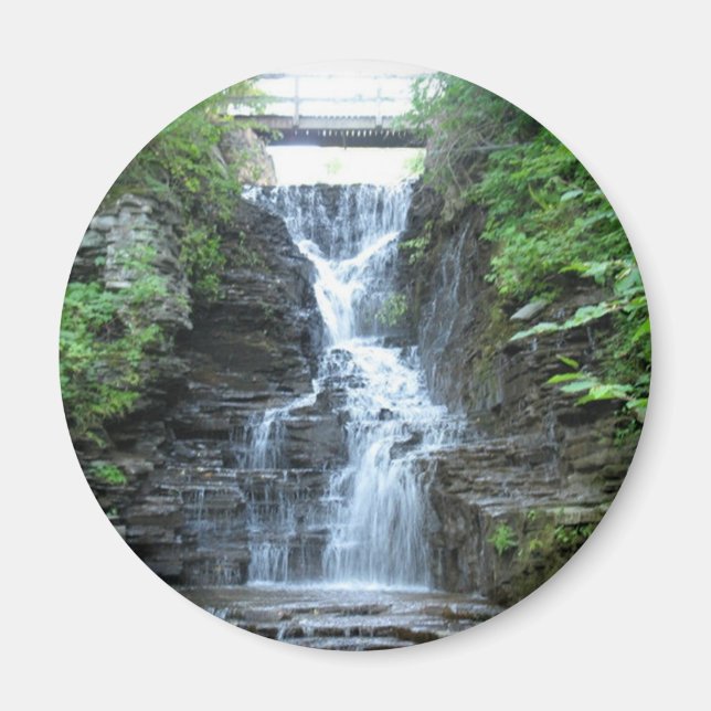 Upper Buttermilk Falls Ithaca, NY Magnet (Front)