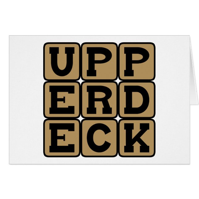 Upper Deck, Seating Chart Option (Front Horizontal)