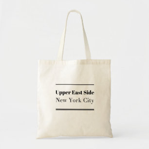 Upper East Side New York City Neighbourhoods Tote 
