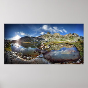 Upper Ediza Lake Basin under the Minarets - Sierra Poster