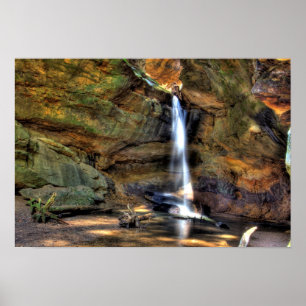 Upper Falls, Conkle's Hollow, Ohio Poster