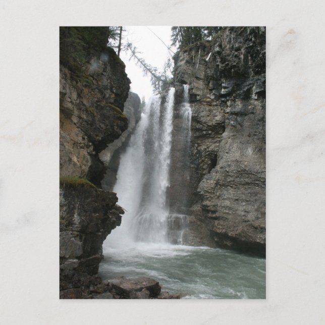 Upper Falls - Johnston Canyon postcard (Front)