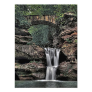 Upper Falls, Old Man's Cave, Hocking Hills Photo Print