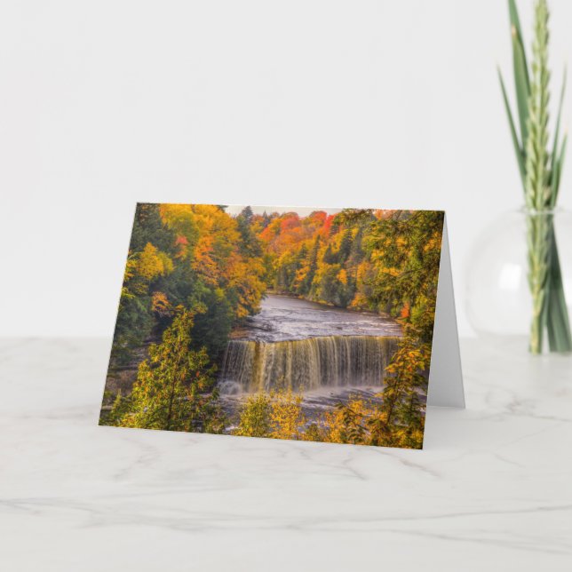 Upper Falls with Fall Colours Card (Front)