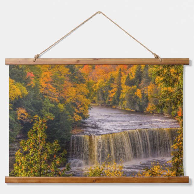 Upper Falls with Fall Colours Hanging Tapestry (Front)