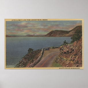 Upper Klamath Lake, Oregon - Lookout Point Poster