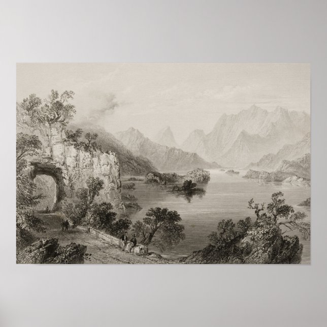 Upper Lake at Killarney, County Killarney, Poster (Front)