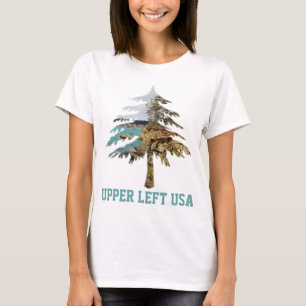 Upper Left USA Personalised Women's Tee